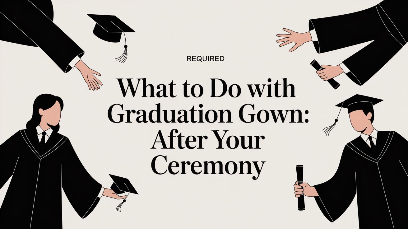 What to Do with Graduation Gown: After Your Ceremony Graduation Cap and Gown What to Do with Graduation Gown: After Your Ceremony Graduation Cap and Gown