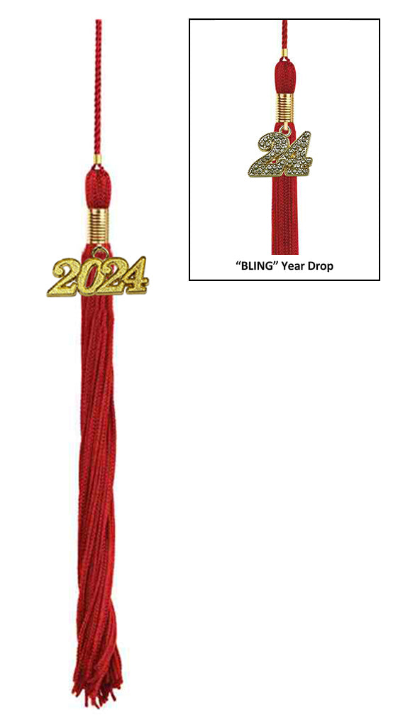 Red Graduation Tassel - College & High School Tassels – Graduation Cap and  Gown
