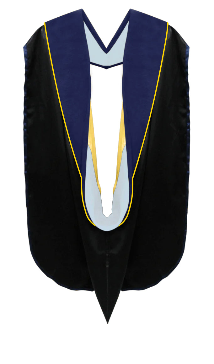 Doctoral Hoods on Clearance (FINAL SALE) - Dark Blue Velvet