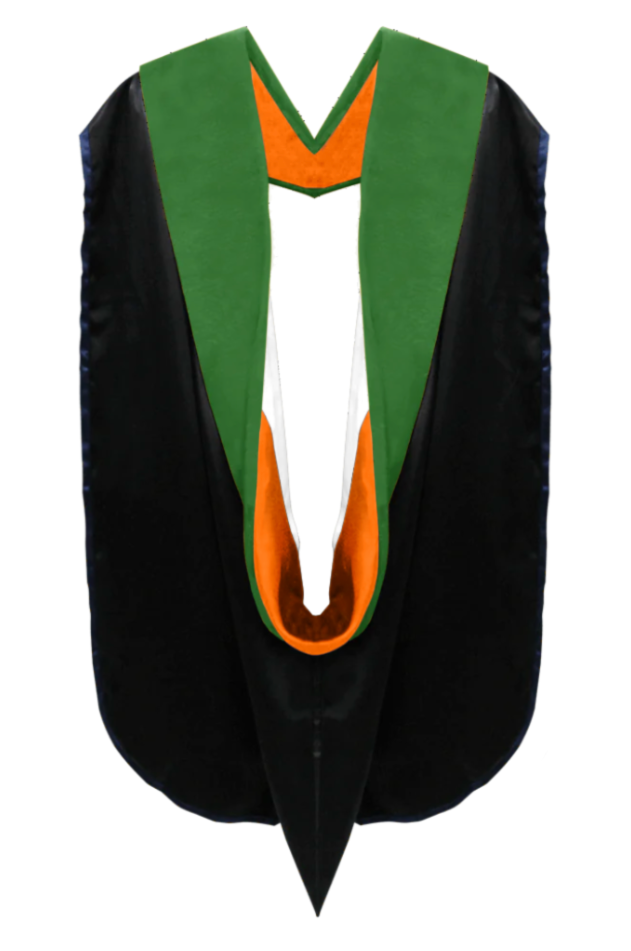 Doctoral Hoods on Clearance (FINAL SALE) - Kelly Green Velvet