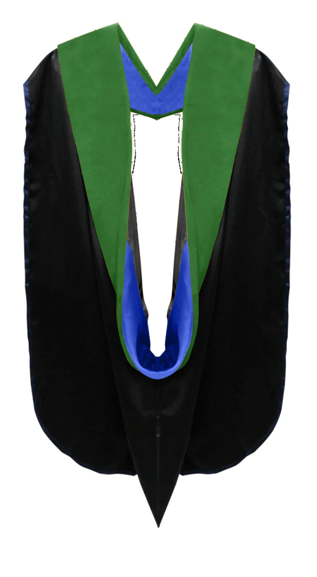 Doctoral Hoods on Clearance (FINAL SALE) - Kelly Green Velvet