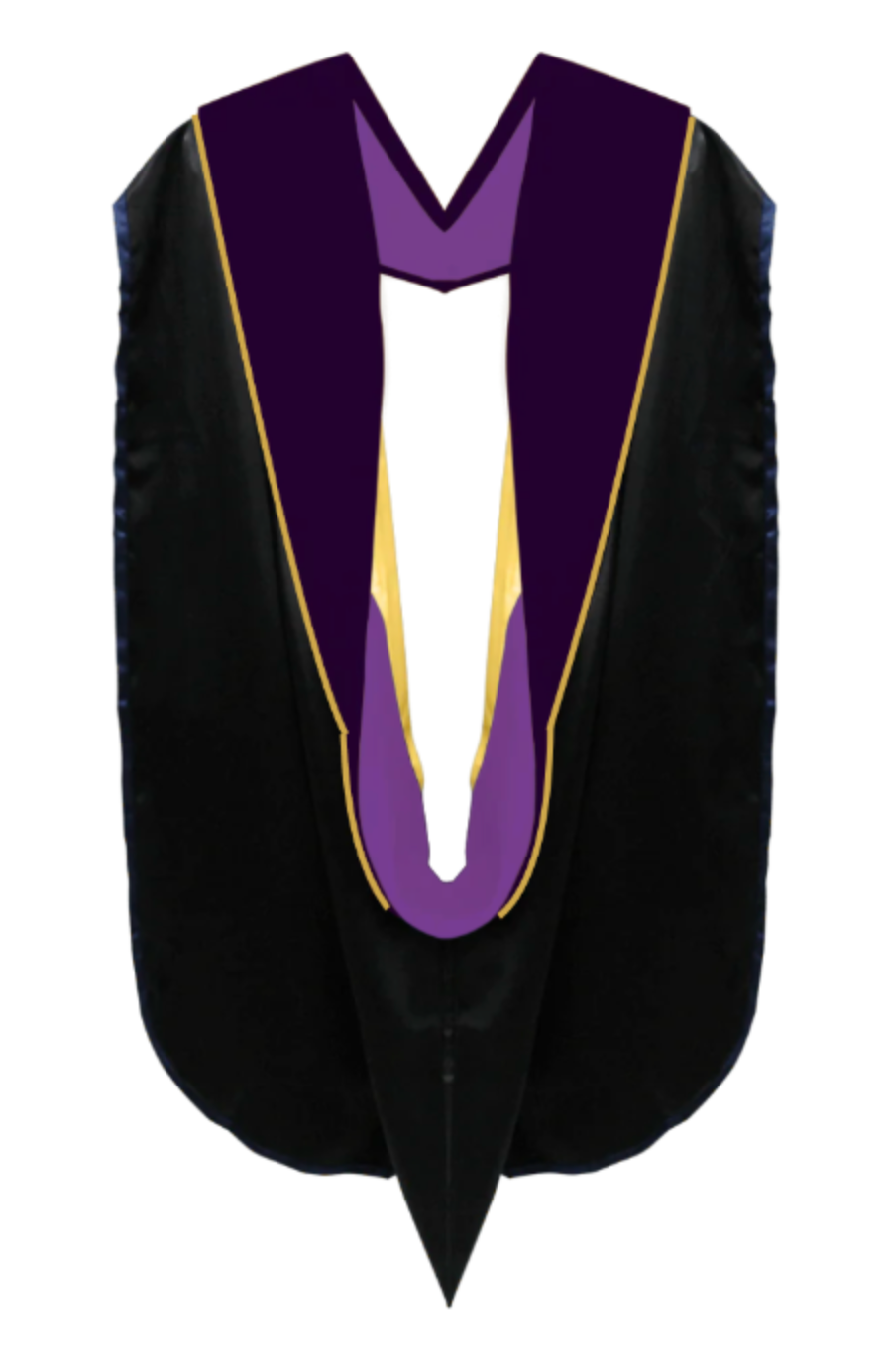 Doctoral Hoods on Clearance (FINAL SALE) - Royal Purple Velvet