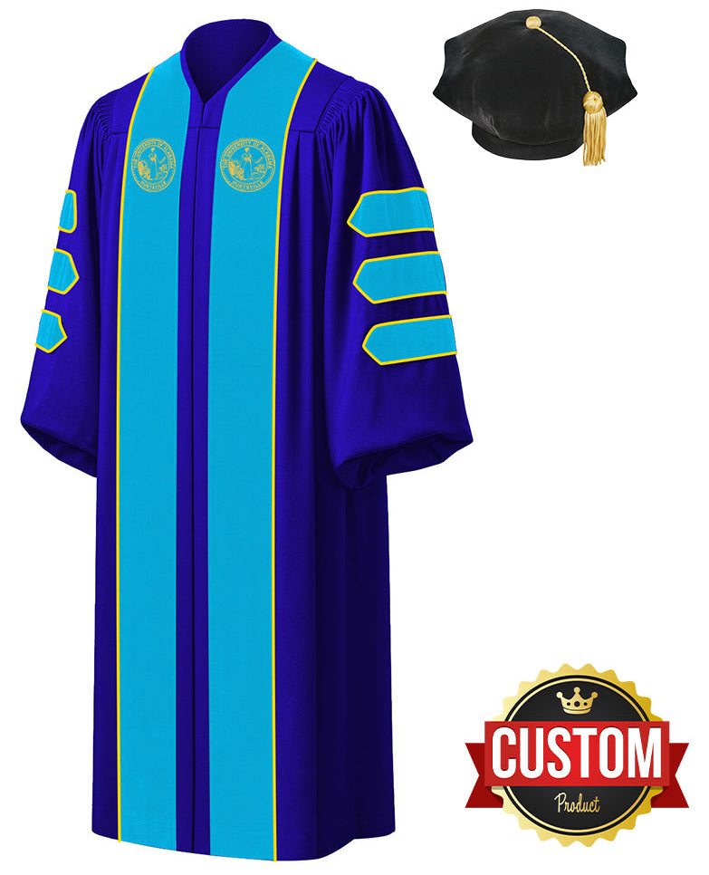Custom Doctoral Graduation Gown and Tam Package - Doctorate Regalia Custom Doctoral Graduation Gown and Tam Package - Doctorate Regalia