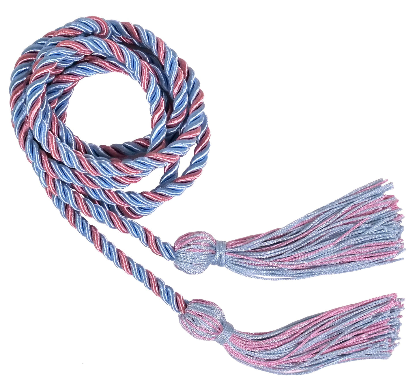 Light Blue and Pink Two Color Graduation Honor Cord - Graduation Cap and Gown