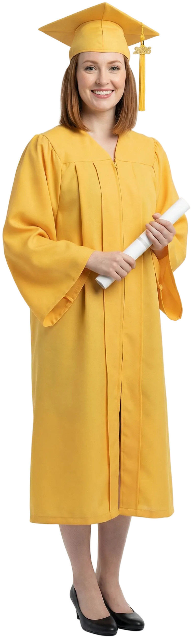 Matte Gold Bachelors Cap & Gown - College & University Matte Gold Bachelors Cap & Gown - College & University