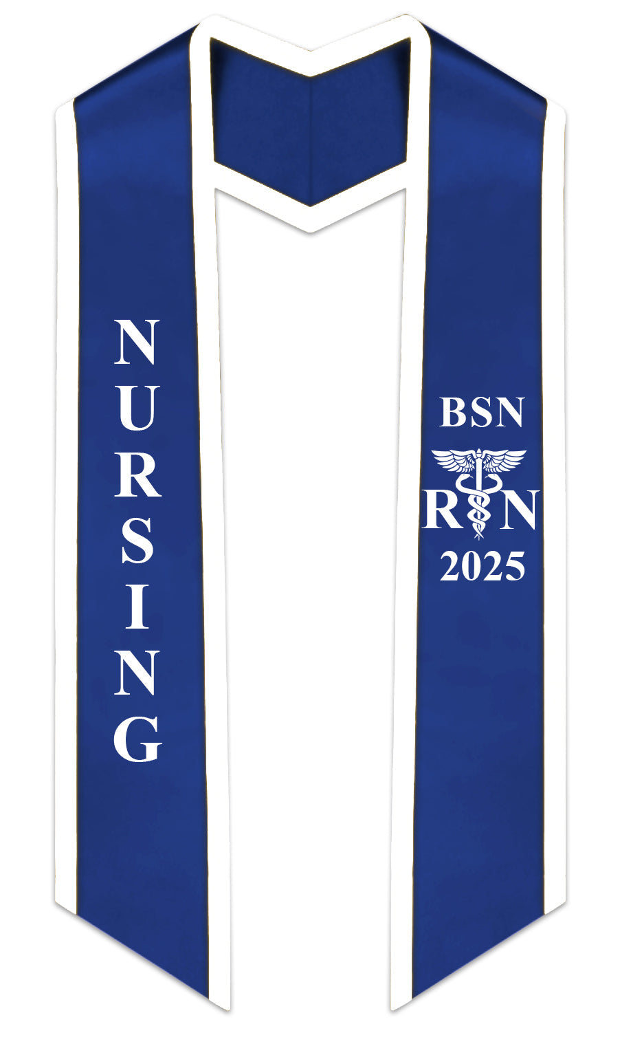 2025 BSN Nursing Graduation Stole with Trim - Main Image