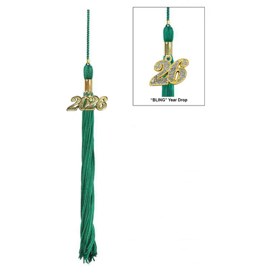 Child Shiny Emerald Green Graduation Cap & Tassel - Preschool & Kindergarten Graduation