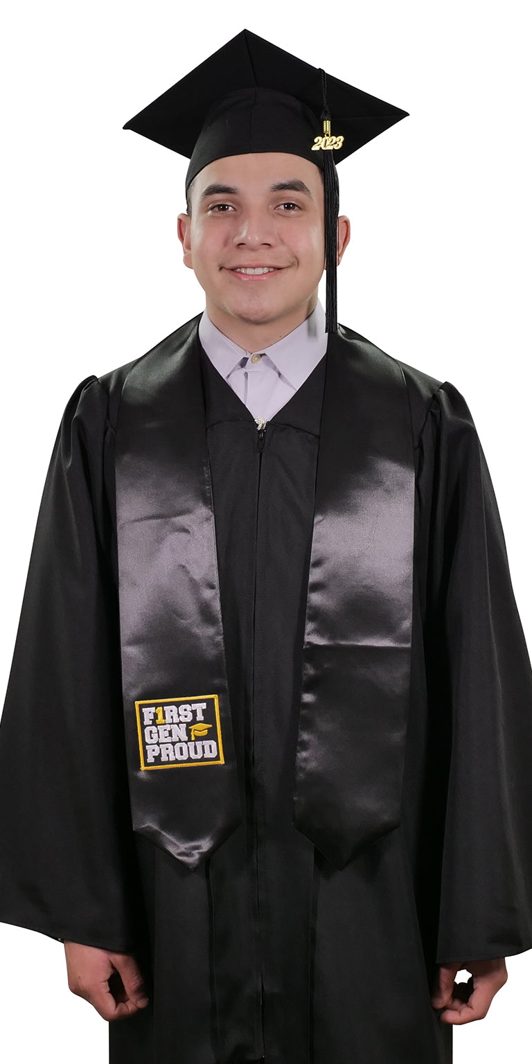 Black First Gen Proud Graduation Stole Black First Gen Proud Graduation Stole