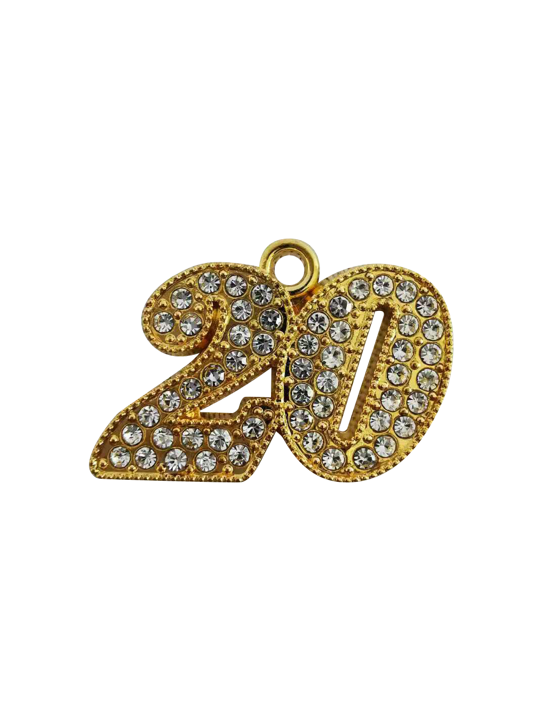 2020 "Bling" Year Date Drop - Graduation Cap and Gown