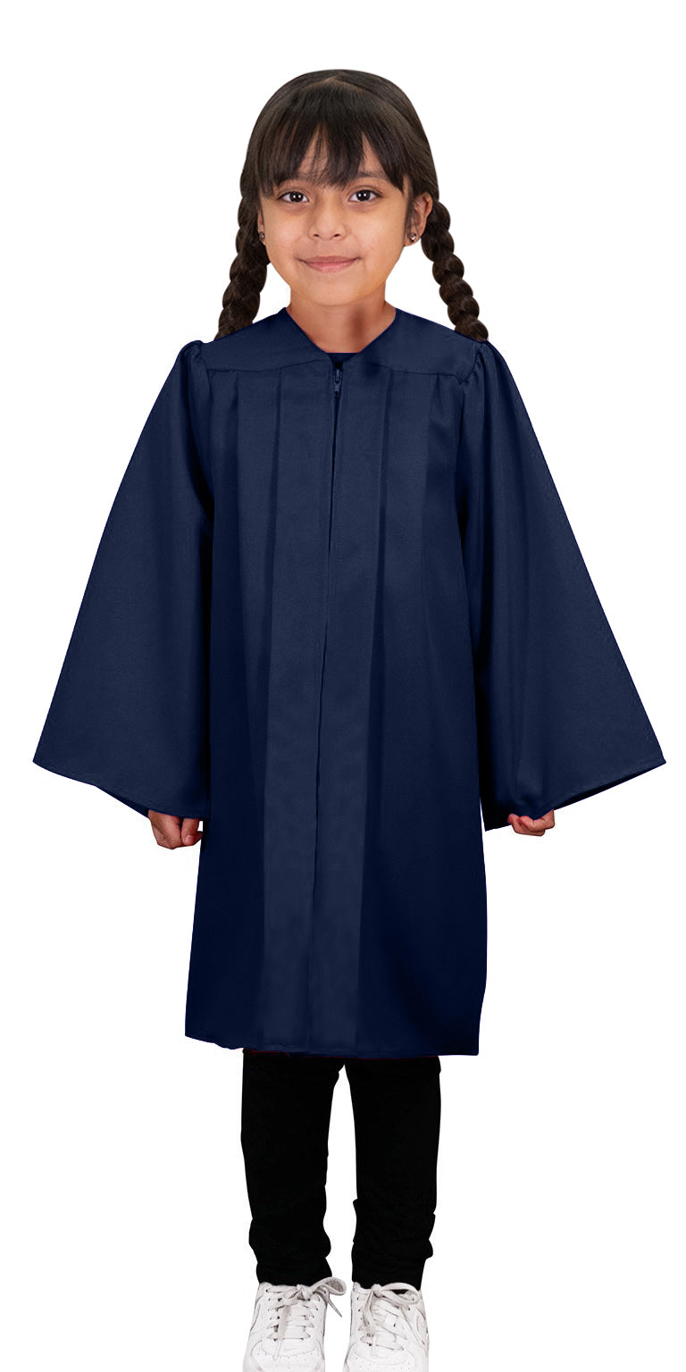 Child Matte Navy Blue Graduation Gown - Preschool & Kindergarten Gowns 30 (3'9" - 3'11") Child Matte Navy Blue Graduation Gown - Preschool & Kindergarten Gowns 30 (3'9" - 3'11")