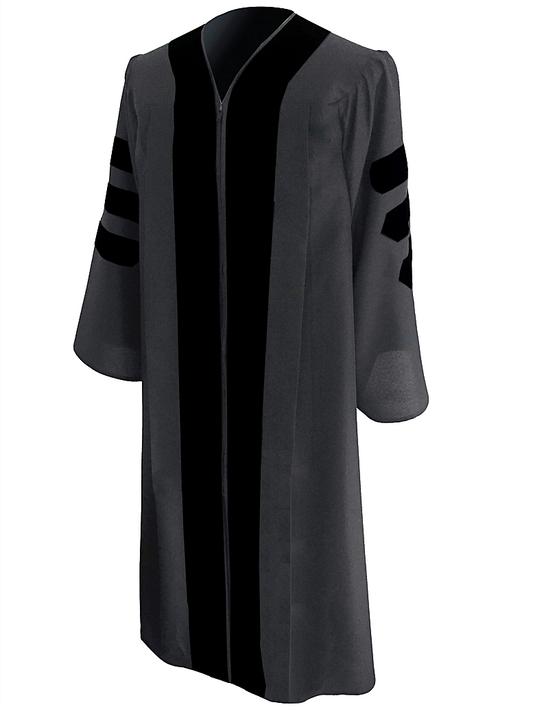 Classic Doctoral Graduation Gown - Academic Regalia - Graduation Cap and Gown