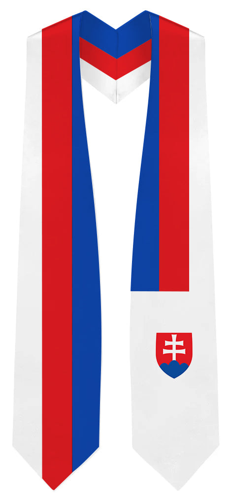 Slovakia Graduation Stole - Slovakia Flag Sash