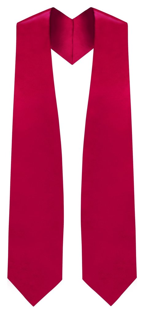 Red Graduation Stole - Red College & High School Stoles - Graduation Cap and Gown