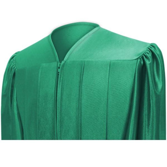 Shiny Emerald Green Bachelors Cap & Gown - College & University