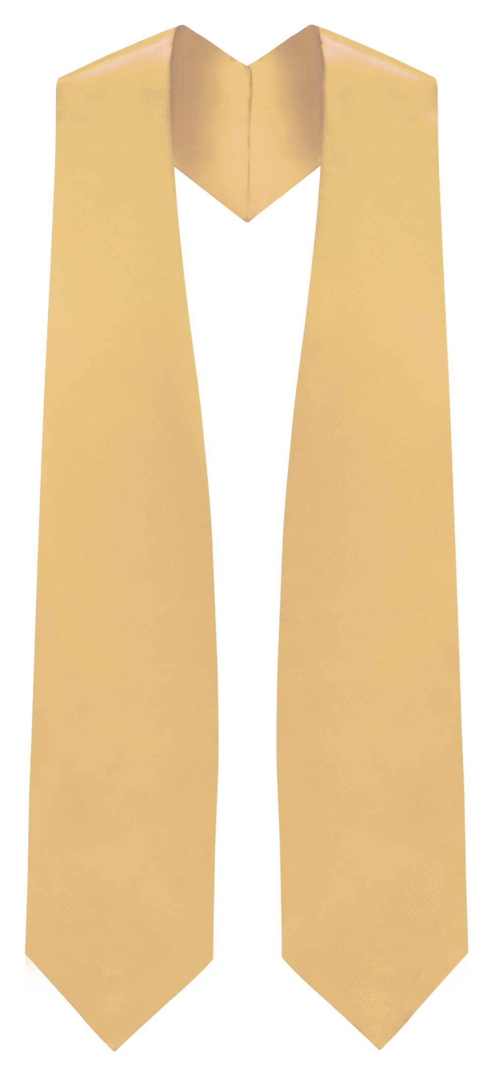 Antique Gold Graduation Stole - A. Gold College & High School Stoles - Graduation Cap and Gown