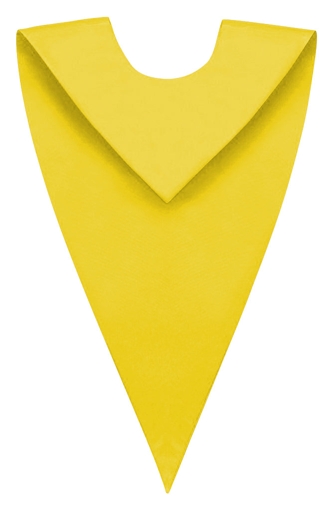 Gold Graduation V Stole - Graduation Cap and Gown