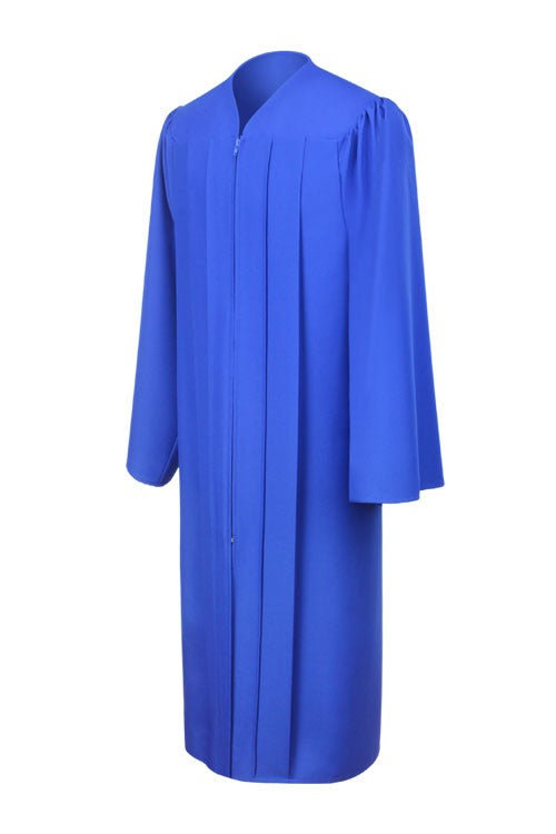 Matte Royal Blue High School Graduation Gown 42 (4'9" - 4'11") Matte Royal Blue High School Graduation Gown 42 (4'9" - 4'11")