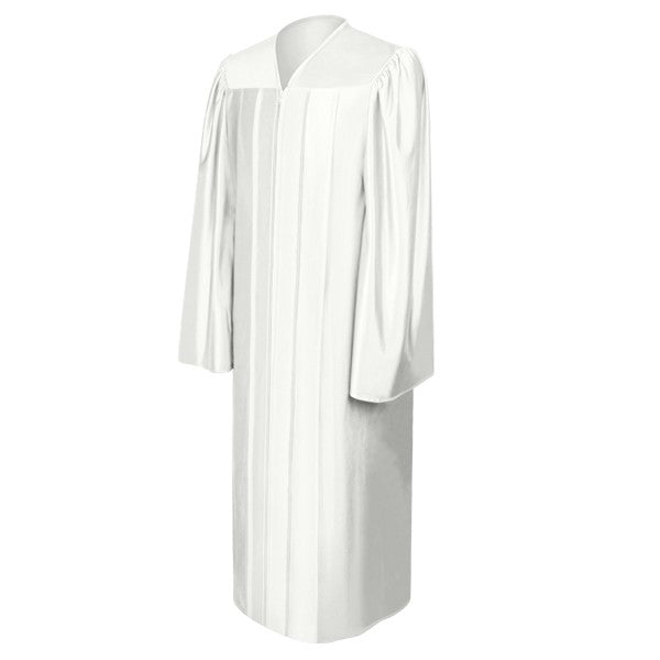 Shiny White High School Graduation Gown 39 (4'6"- 4'8") Shiny White High School Graduation Gown 39 (4'6"- 4'8")