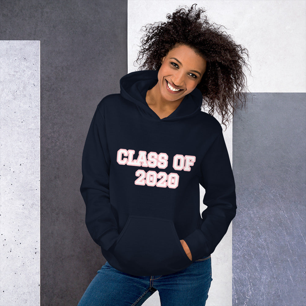 Graduation "CLASS OF 2020" Unisex Hoodie - Graduation Cap and Gown