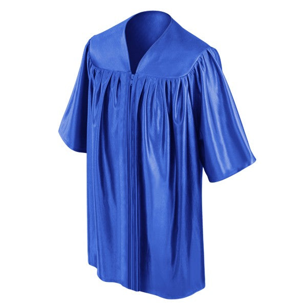 Child Shiny Royal Blue Graduation Gown - Preschool & Kindergarten Gowns 33 (4'0" - 4'2") Child Shiny Royal Blue Graduation Gown - Preschool & Kindergarten Gowns 33 (4'0" - 4'2")