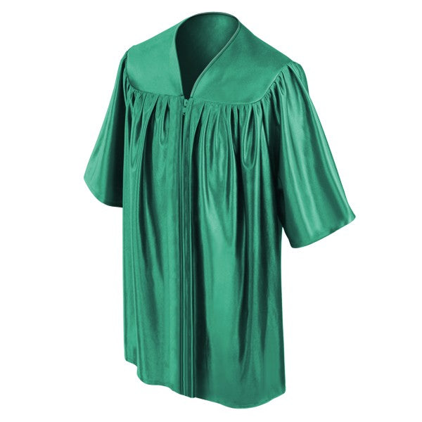 Child Shiny Emerald Green Graduation Gown - Preschool & Kindergarten Gowns Child Shiny Emerald Green Graduation Gown - Preschool & Kindergarten Gowns