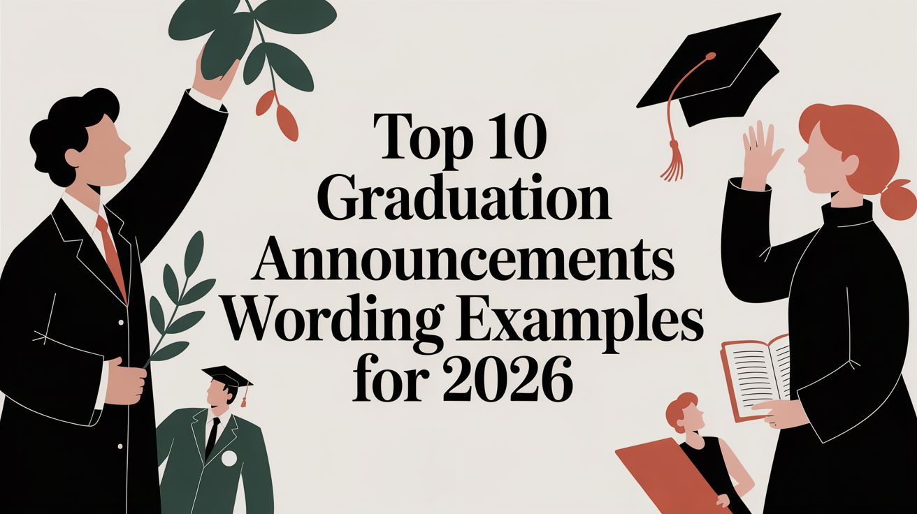 Graduation Term Example Top 10 Graduation Announcements Wording Examples for 2026 β Graduation ...