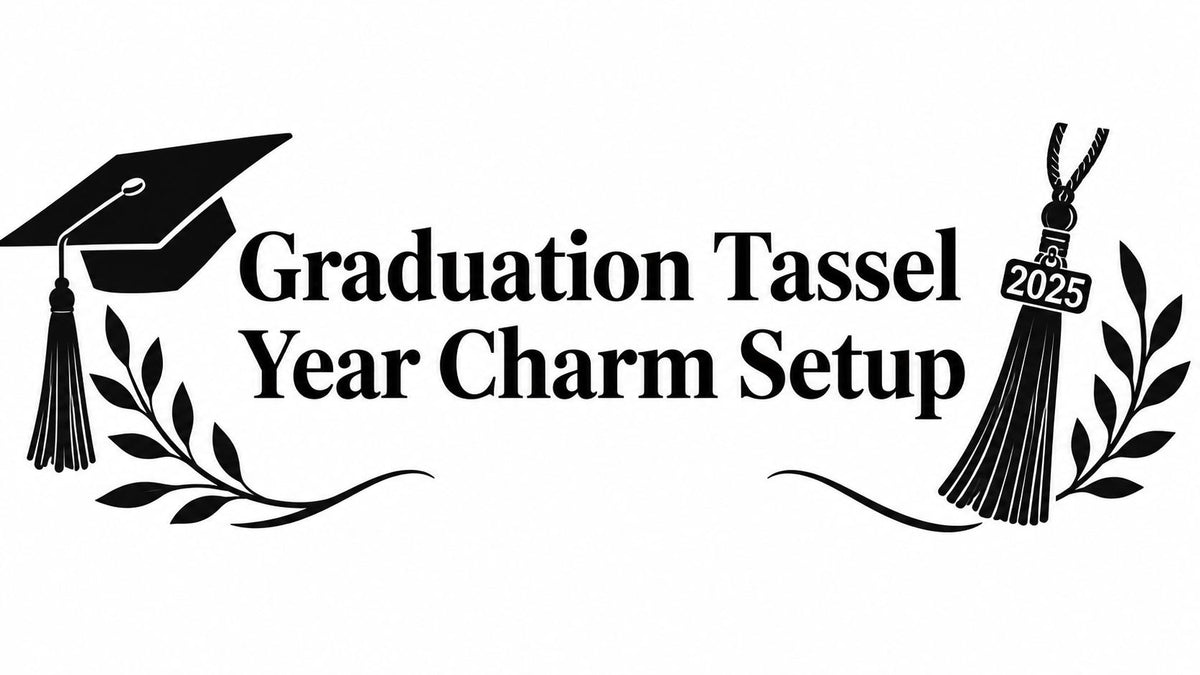 Graduation Tassel Year Charm Setup