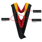 Masters Cap, Gown & Hood Package - Graduation Cap and Gown