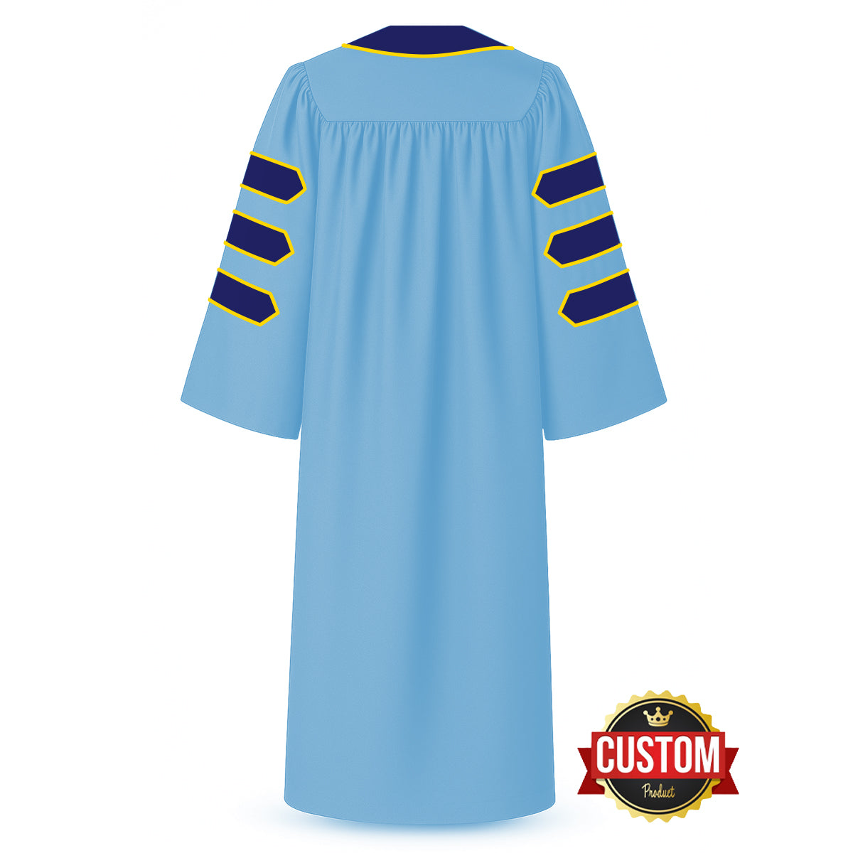 Custom Classic Doctoral Gown, Tam and Hood Package - Graduation Cap and Gown