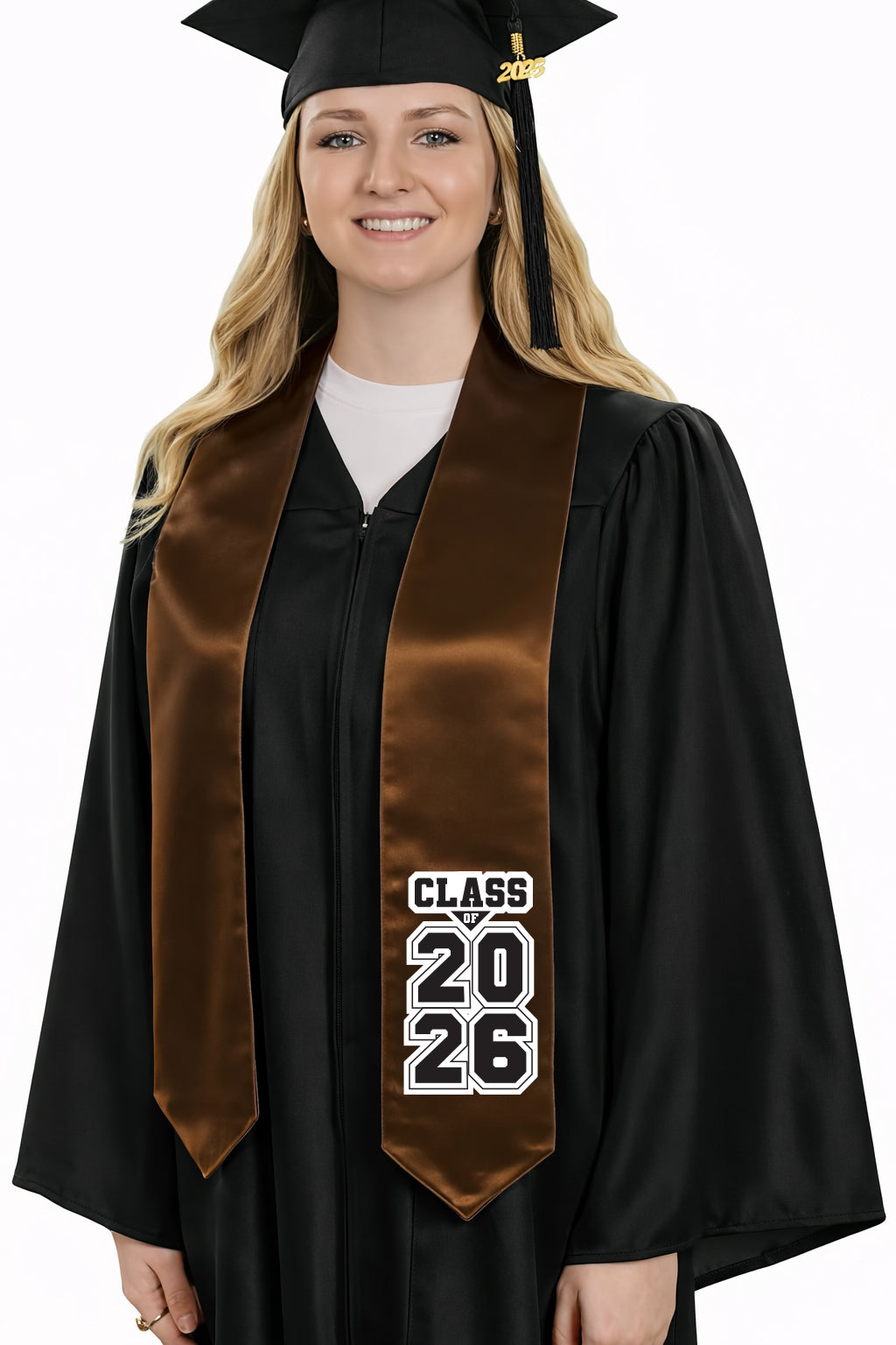 Brown "Class of 2025/2026" Graduation Stole