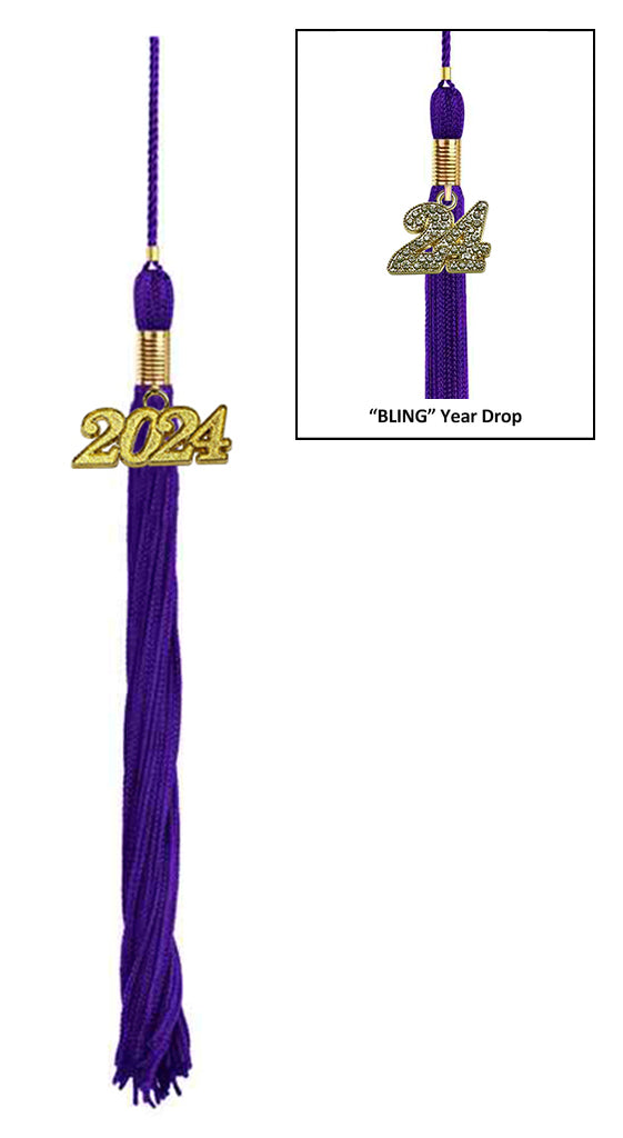 Child Shiny Purple Cap & Tassel - Preschool & Kindergarten Graduation