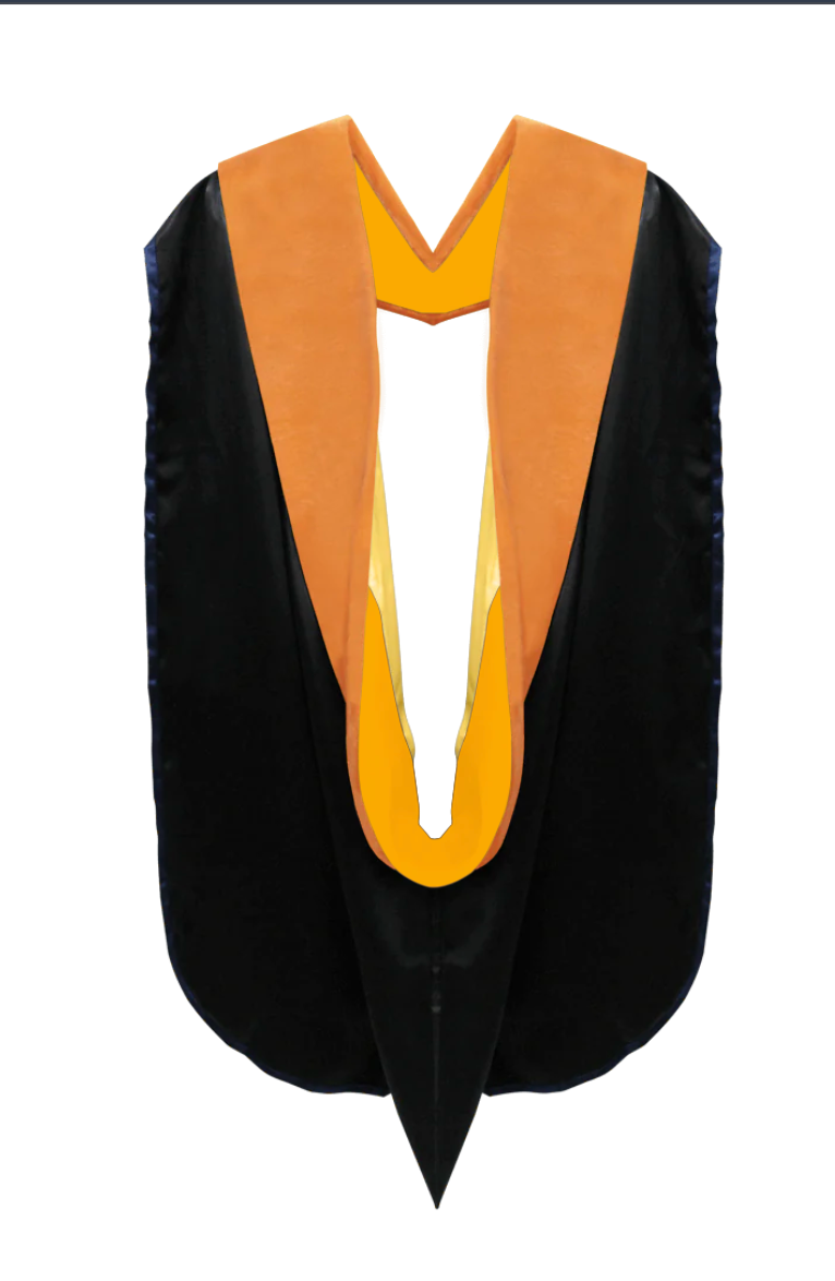 Doctoral Hoods on Clearance (FINAL SALE) - Apricot Velvet