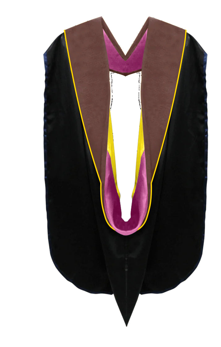 Doctoral Hoods on Clearance (FINAL SALE) - Brown Velvet