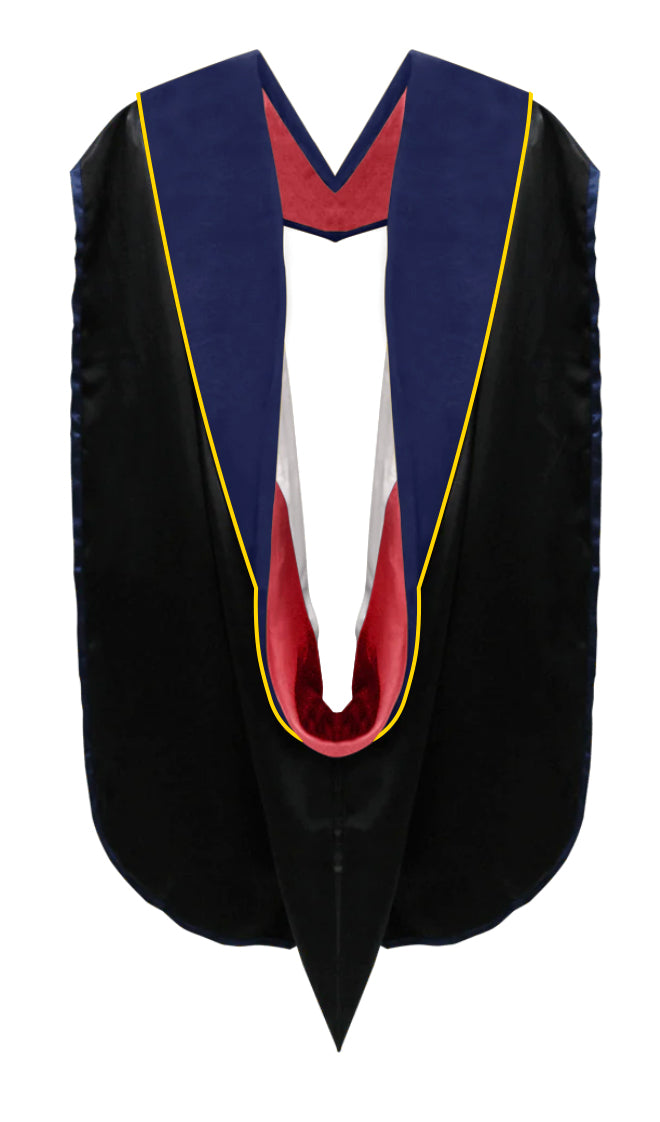 Doctoral Hoods on Clearance (FINAL SALE) - Dark Blue Velvet