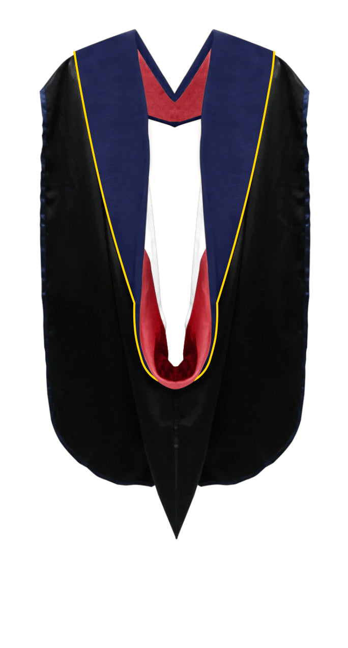 Doctoral Hoods on Clearance (FINAL SALE) - Dark Blue Velvet