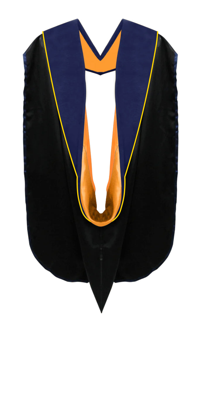 Doctoral Hoods on Clearance (FINAL SALE) - Dark Blue Velvet
