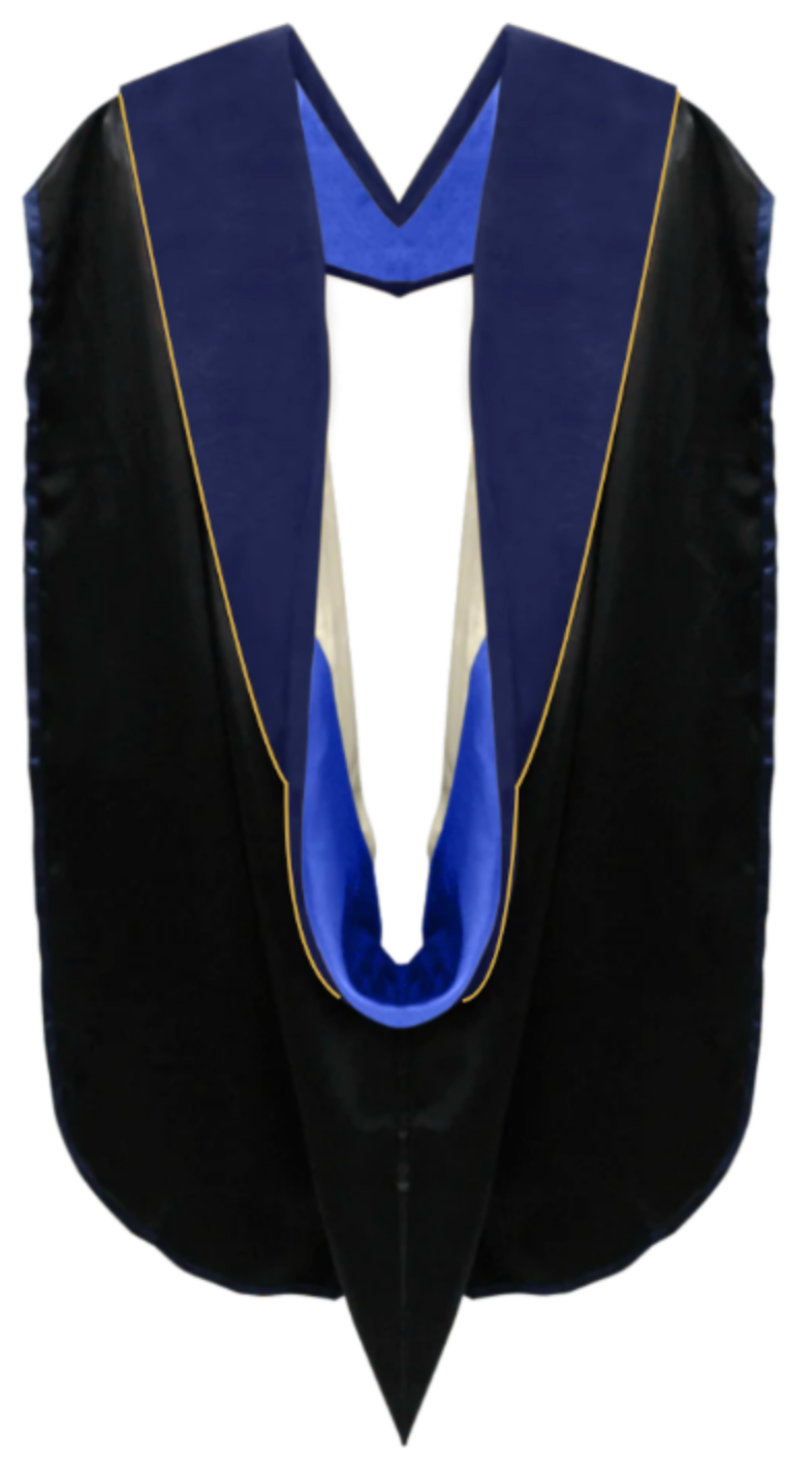 Doctoral Hoods on Clearance (FINAL SALE) - Dark Blue Velvet