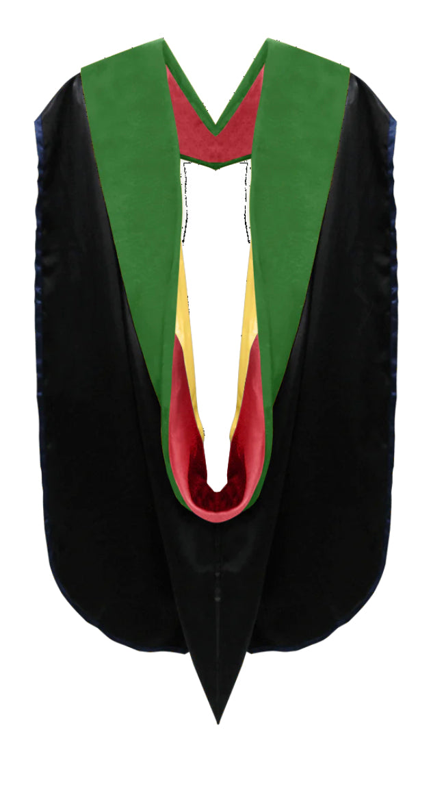 Doctoral Hoods on Clearance (FINAL SALE) - Kelly Green Velvet