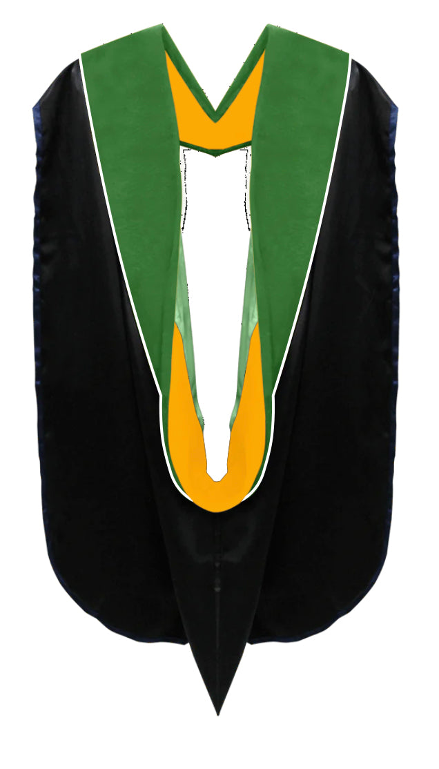 Doctoral Hoods on Clearance (FINAL SALE) - Kelly Green Velvet