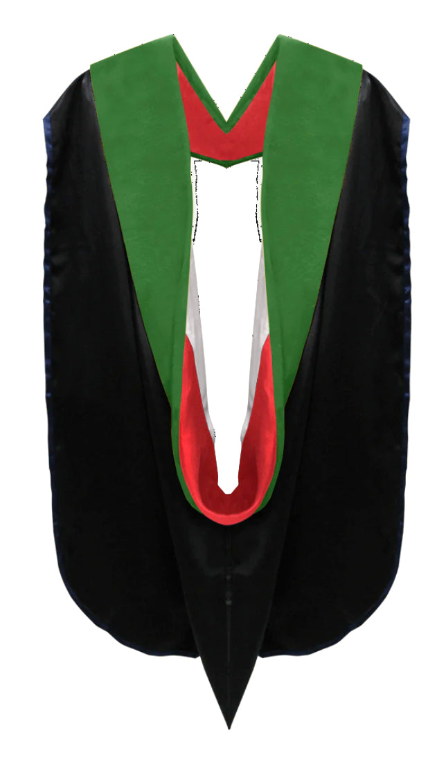 Doctoral Hoods on Clearance (FINAL SALE) - Kelly Green Velvet
