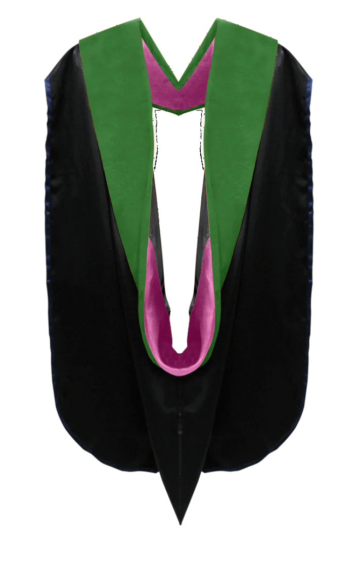 Doctoral Hoods on Clearance (FINAL SALE) - Kelly Green Velvet