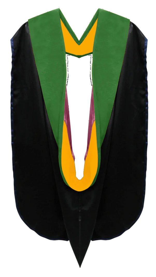 Doctoral Hoods on Clearance (FINAL SALE) - Kelly Green Velvet