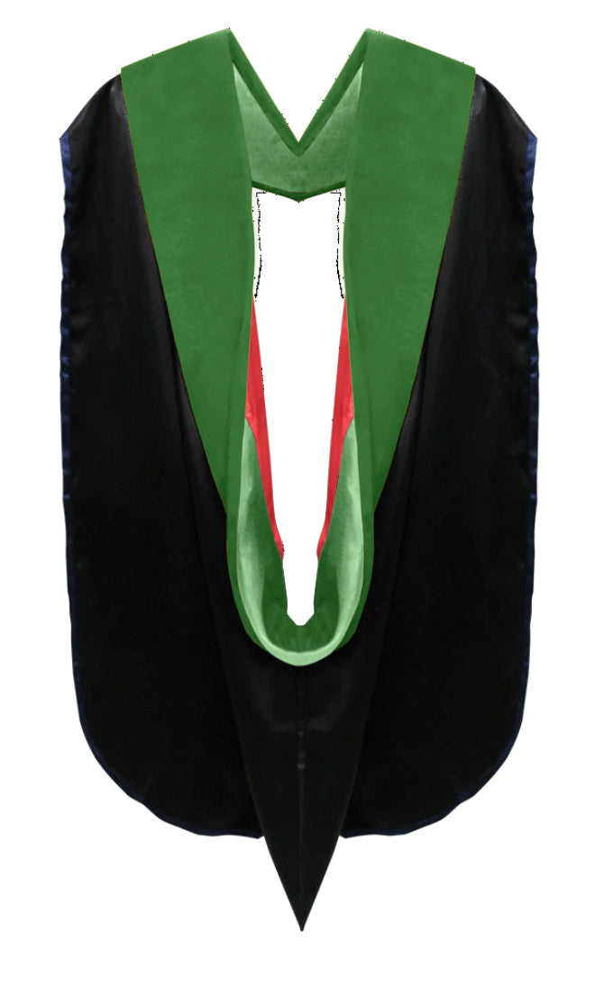 Doctoral Hoods on Clearance (FINAL SALE) - Kelly Green Velvet