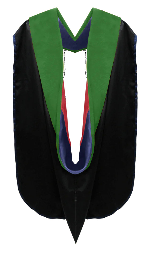 Doctoral Hoods on Clearance (FINAL SALE) - Kelly Green Velvet
