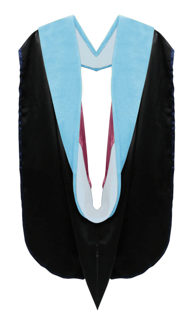 Doctoral Hoods on Clearance (FINAL SALE) - Light Blue Velvet