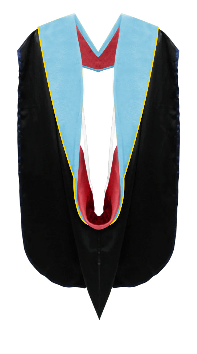 Doctoral Hoods on Clearance (FINAL SALE) - Light Blue Velvet
