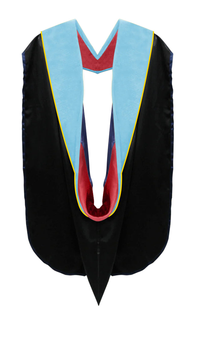 Doctoral Hoods on Clearance (FINAL SALE) - Light Blue Velvet