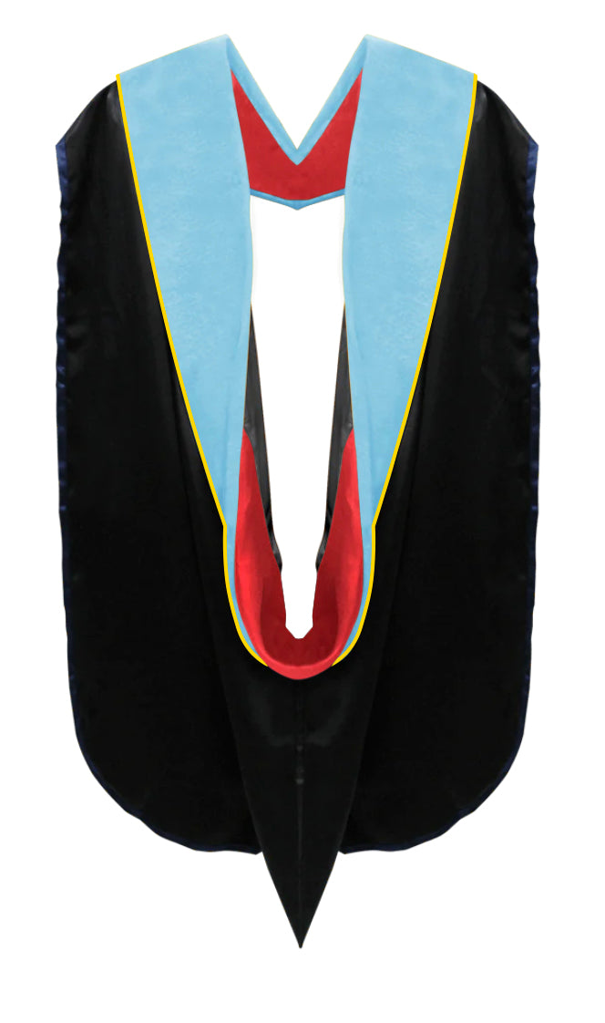 Doctoral Hoods on Clearance (FINAL SALE) - Light Blue Velvet