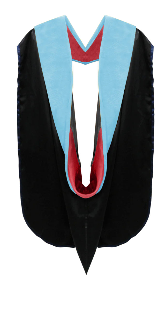 Doctoral Hoods on Clearance (FINAL SALE) - Light Blue Velvet