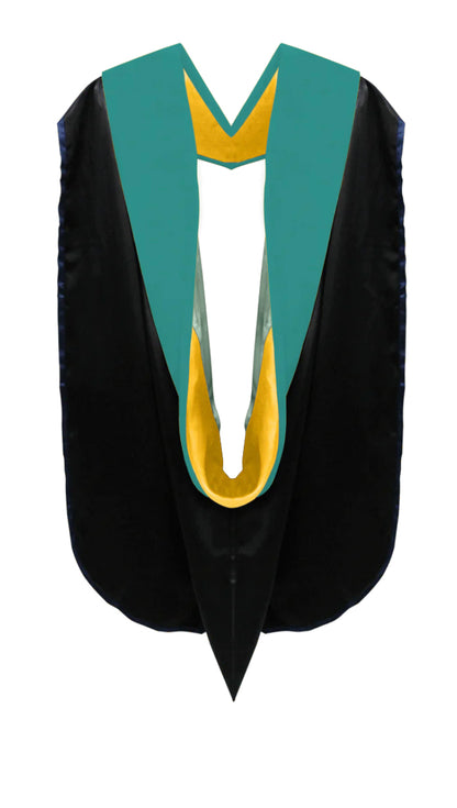 Doctoral Hoods on Clearance (FINAL SALE) - Peacock Blue Velvet
